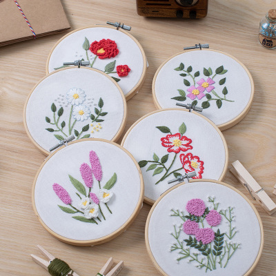 Embroidery DIY Material Package Beginner Training Material Package European Embroidery Cross Stitch Can Be Customized