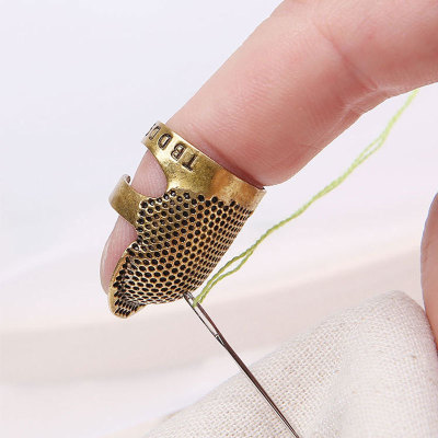 Sewing Thimble Finger Stall Household Handmade Thimble Device Adjustable Thimble Factory Direct Sales Low Price
