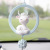 2021 New Car Pendant All the Way Safe Car Rearview Mirror Hangings Cute Deer Pendant Car Interior Ornaments Female