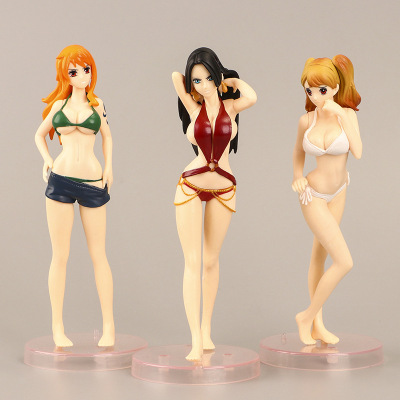 3 One Piece Hand-Made Swimsuit Nami Boa Hancock Brin Doll Toy Cake Ornaments