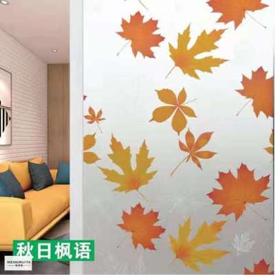 Waterproof Static Frosted Glass Film Transparent Opaque Window Office Paper-Cut for Window Decoration Bathroom Sticker