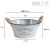 Nordic Retro Retro Simple Metal Pots Flower Bucket Home Furnishings Flower Shop Flower Bucket Flower Bucket