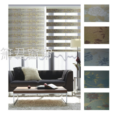 Factory Store Shading Sunshade Soft Yarn Curtain Office Living Room European Electric Shading Curtain Roller Shutter Louver Curtain