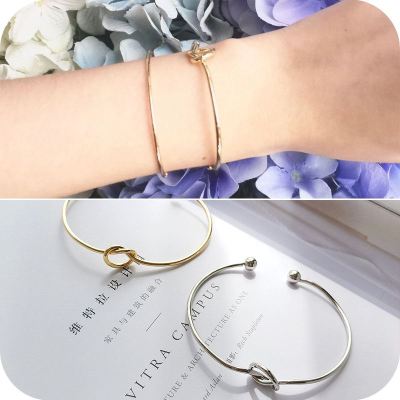 Creative Opening Bangle Bracelet Jewelry Japanese and Korean Accessories Simple Fashion All-Match Bracelet Female Student Bestie Personality