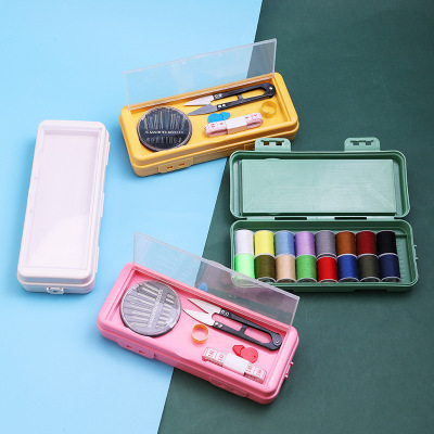 New Long Sewing Kit Dormitory Home Sewing Portable Sewing Needle Line Storage Device Set in Stock Wholesale