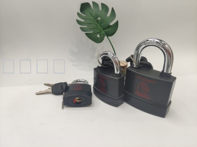 Plastic case lock black padlock waterproof lock