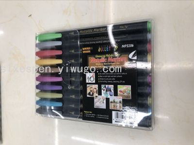 Metal Color Erasable Color Whiteboard Marker Glass Pen Electronic Fluorescent Pen