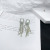Earrings European and American Exaggerated Diamond-Studded Tassel Earrings Earrings Retro Fashion Square Gold Auricular Needle