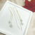 Opal Hanging Earrings Women's Long Slim-Looking Face Show Artistic Temperament Earrings 2021 New Studs Trendy Earrings