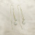 Opal Hanging Earrings Women's Long Slim-Looking Face Show Artistic Temperament Earrings 2021 New Studs Trendy Earrings