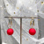 Earrings Eardrops Korean Minimalism Niche Design Red Pearl Ear Hanging Temperament Wild Fashion
