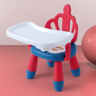 Children's Baby Chair Removable Baby Dining Chair Children's Eating Chair Plastic Backrest Household Small Bench