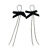 Earrings Women's Velvet Bow 2021 New Trendy Face-Looking Small Long European and American Internet Hot Exaggerated Earrings