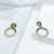 Earrings Women's Elegant Earrings Retro Simple Cold Style Peach Heart Earrings Fashion