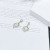 to Make round Face Thin-Looked Eardrops Korean Geometric Diamond Earrings Trendy Graceful Online Influencer Hot Petite Earrings