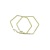 Geometric Hexagon Circle Exaggerated Earrings for Women Korean Simple Temperamental Fashion Earrings Factory Direct Sales