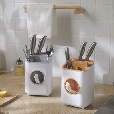 Kitchen Desktop Draining Knife Holder