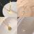 Titanium Steel Necklace Female English Digital Butterfly Small Waist Clavicle Necklace Internet Celebrity Live Broadcast Same Style Non-Fading Ornament Fashion