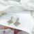 Rhinestone Shell Earrings Women's High-Grade Earrings Korean Earrings Trendy Elegant Internet Popular Earrings