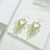 Exaggerated Earrings for Women High Class Elegant Heart-Shaped All-Matching Long Tassel Earrings Trendy Crystal Earrings Eardrops