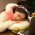 Cartoon Plush Ice Cream U-Shape Pillow Neck Pillow Car Office Home Travel Pillow Memory Foam Nap Pillow