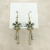Sterling Silver Needle Earrings Women's Elegant Long Flower Tassel Ear Hook New Trendy Earrings for Women