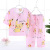 Children's Pajamas Summer Thin Boys Bourette Suit Girls Air Conditioning Clothes Medium and Big Children's Three-Quarter Sleeve Homewear