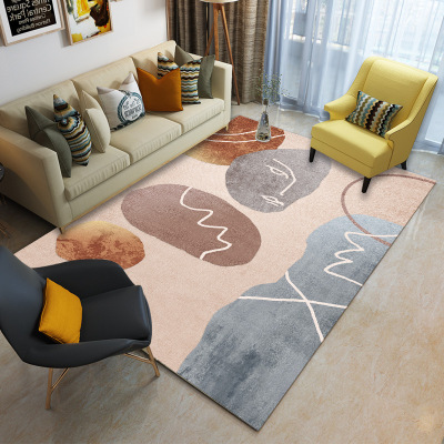 Factory Supply Bedside carpet Nordic Modern Minimalist Rug Crystal Velvet Bedroom Coffee Table Living Room Floor Mat