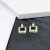 2021 New French Baroque Retro Three-Dimensional Geometric Earrings Pearl Stud Earrings for Women Korean Dongdaemun Earrings