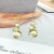 2021 New Tassel Opal Gourd Earrings Women Korean Trendy Grace Personal Influencer Super God Ear Hook Women