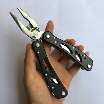 Hollow Stainless Steel Tool Clamp Outdoor Combination Multi-Functional Tool Clamp Folding Pliers Swiss Army Knife