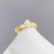 Japanese Spring and Summer New Shell Ring Personality Snake Bone Open Ring Special-Interest Design Index Finger Ring Internet Celebrity Fashion Ring