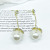 Earrings Korean Beautiful Super Fairy Long Earrings Simple Zircon Flower Earrings Mori Style Pearl Tassel Wild Earrings