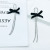 Earrings Women's Velvet Bow 2021 New Trendy Face-Looking Small Long European and American Internet Hot Exaggerated Earrings