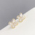 Sterling Silver Needle Cute and Compact Opal Flower Rhinestone-Embedded Stud Earrings Women's Korean-Style Fresh Temperament Personalized Petal Earrings