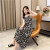 Large Size Women 'S Clothing 2021 New Summer Little Daisy Suspender Skirt French Hepburn Style Mid-Length Floral Dress