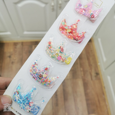 Children Headwear Baby PVC Barrettes Pearl Water Drop Cute Princess Candy Three-Dimensional Little Clip Amazon Cross-Border