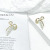 Graceful And Fashionable Gold Butterfly Rhinestone To Make Round Face Thin-Looked Earrings Women 'S Simple All-Match Cold Accessories