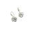 New Refined and Simple Zircon Ball Shiny Earrings French Elegance Advanced Simple Ins Cold Ornament