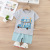 Children's Short-Sleeved Suit Cotton Medium Baby Suit for Boys and Girls Summer Children's Thin Cotton Short Sleeve Top Short Pants
