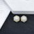 South Korea Dongdaemun Simple Pearl Earrings Women's Design Sense Retro Stud Earrings Ins Frosty Style Earrings Factory Direct Sales