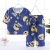 Children's Pajamas Summer Thin Boys Bourette Suit Girls Air Conditioning Clothes Medium and Big Children's Three-Quarter Sleeve Homewear