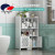 Bathroom Storage Rack Punch-Free Wall-Mounted Floor Washing Machine Bathroom Toilet Cupboard Toilet Storage Rack