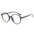 2021 Summer New Plain Glasses Cross-Border Simple round Frame Anti-Blue Light Glasses Trend Pc Full Frame Myopia Glasses Frames