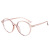 2021 Summer New Plain Glasses Cross-Border Simple round Frame Anti-Blue Light Glasses Trend Pc Full Frame Myopia Glasses Frames