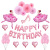 Innovative Baby Full-Year Birthday Balloon Arrangement Ballet Girl Aluminum Balloon Party Dress up Background Wall
