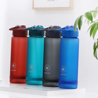 Sports Cup Rope Holding Portable Plastic Cup Schoolgirl Portable Cup Straight Drink Cup Men's Drop-Proof and Leak-Proof Fitness Kettle