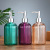 Bathroom Bath Color Transparent Glass Vertical Bar Sannitizer Replacement Bottle 400ml Glass Bottle Shampoo Press Bottle