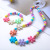 New Acrylic Stars Flower Children's Necklace Beads Bracelet and Necklace Set Ocean Series Wholesale Customization