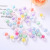 12mm Acrylic round Beads Pumpkin Inner Colorful Beads Earrings Ear Studs Small Pendant Pendant DIY Hair Accessories Ornament Accessories